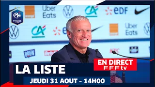 L'annonce de liste des Bleus pour le stage de septembre 2023 en replay I Équipe de France 2023-2024