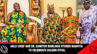 ANLO CHIEF AND DR. ZANETOR RAWLINGS STORMS MANHYIA TO CELEBRATE GOLDEN STOOL