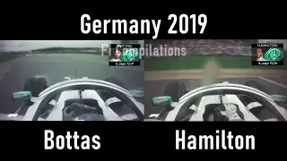 Germany 2019 Lewis Hamilton & Vallteri Bottas Crash And Save Comparision