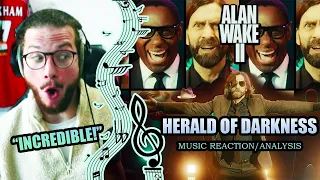Alan Wake: The Musical... Is INCREDIBLE! | "HERALD OF DARKNESS" by Old Gods of Asgard REACTION
