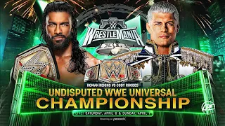 WWE 2K23 | Roman Reigns Vs Cody Rhodes - Undisputed WWE Universal Championship | WrestleMania 40