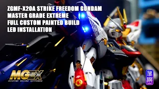 MGEX Strike Freedom Gundam Full Custom Paint and LED Build gunpla