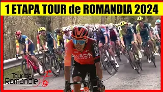 1 ETAPA TOUR de ROMANDIA 2024 EGAN Bernal Richard CARAPAZ