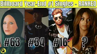 EVERY Billboard Year-End #1 Singles - RANKED