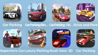 Car Parking, Car Parking Simulatro, Driving School, Drive and Park and More Car Games iPad Gameplay