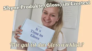 Shyne Haargloss im Livetest, Ich teste neben dem Gloss das gesamte Produktpaket von Shyne