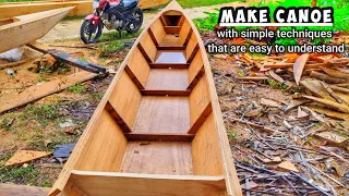A simple way to make a boat out of wood using only three boards