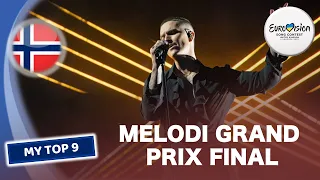 Melodi Grand Prix 2023 Final 🇳🇴 - MY TOP 9 (Norway Eurovision)