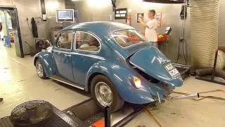 VW Type 1 Beetle 'Stinger' Dyno Run - Loud!