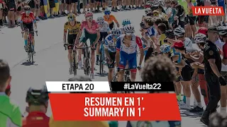 The stage in 1' - Stage 20 | #LaVuelta22