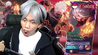 REVIEW SKIN EXORCISTS HAYABUSA EFEK NYA SADIS SLUR - Mobile legends