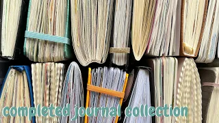 i've written in 50 journals!! | completed journal collection 2024