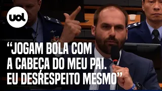 Eduardo Bolsonaro bate-boca com deputado: ‘Não tenho que dar respeito a vagabundo e malandro’