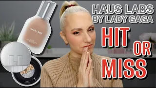 HAUS LABS FOUNDATION & POWDER REVIEW | 10 HR WEAR TEST | OVER 40 | DRY SKIN