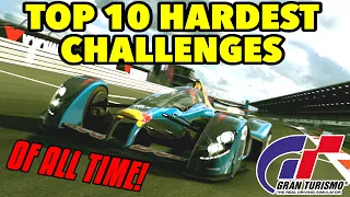 Top 10 Hardest Challenges In Gran Turismo History GT1 - GT7