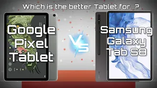 Google Pixel Tablet vs Samsung Galaxy Tab S8: Tablet Showdown - Which Reigns Supreme?