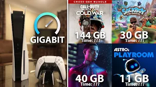 PS5 Downloading Games With 1,000 Mbps Internet (Cold War, Spider-Man, Sackboy)