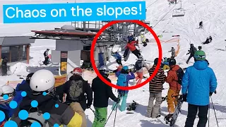Terrifying Ski Lift Malfunction in Georgia
