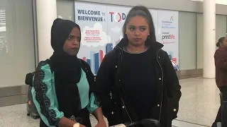 Canadian women freed from Somaliland jail arrive in Toronto