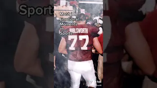 Most emotional moments in sports: BRANDON BURLSWORTH