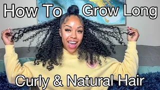 HOW TO GROW LONG HAIR | CURLY AND NATURAL HAIR Q&A
