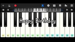Happy Birthday (easy piano tutorial) piano app