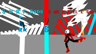 Swap Sans Vs Fell Sans Whoops I Mean SwapFell Sans (Stick Node 13 Fps (13 Frame Per Sec) Animtion)