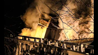 ***  WATCH  ***  Bourne firefighters battle to contain chimney fire that spread into dwelling...