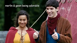 merlin & gwen being a wholesome duo