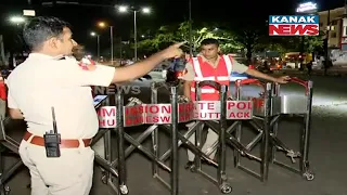 Police Tightens Security At Night For Tomorrow’s Polling In Bhubaneswar LS Constituency