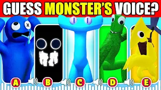 IMPOSSIBLE Guess the Monster's Voice Rainbow Friends Chapter 2 + Garten of BanBan 4 | (CYAN, YELLOW)