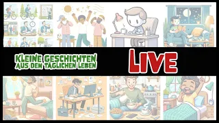 Deutsche Geschichte A1-B1 - LIVE #deutschlernen #hörenlesenverstehen #lesenlernen