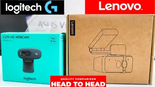 Webcam Comparison | Logitech c270 vs Lenovo 300 FHD Video Comparison