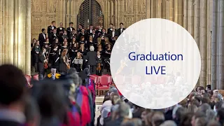 Canterbury Cathedral Graduation Ceremony LIVE 12:30pm 16 Nov 2021