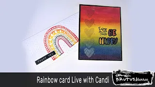 Rainbow card Live with Candi