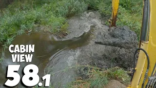 A Very Satisfying Episode Of Removing Two Beaver Dams - Beaver Dam Removal With Excavator No.58.1