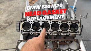 BMW E30 M20 6 Cylinder Head Gasket Replacement