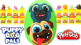 Huevo Sorpresa Gigante de Puppy Dog Pals en Español de Plastilina Play Doh