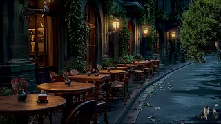 Relaxing Street Cafe Space | Gentle, Mellow Jazz Music, Smooth Bossa Nova for a Calm Mood