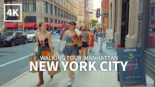 [4K] NEW YORK CITY - Little Italy, Nolita, SoHo, Chinatown, Broadway, Manhattan, USA, Travel