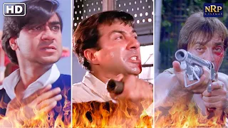 Best Fight Scenes From Action Movies | Ajay Devgan, Sunny Deol & Sanjay Dutt