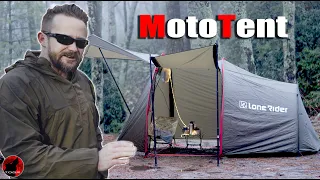 A Motorcycle Tent For Car Camping?  Lone Rider MotoTent First Look and Impressions