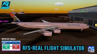 RFS - Real Flight Simulator -Johannesburg to Cape Town|Full Flight|Airbus A340-600|FULLHD||RealRoute