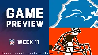 Detroit Lions vs. Cleveland Browns | Week 11 NFL Game Preview