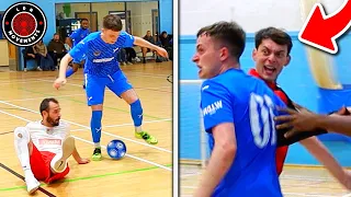 I Played in a PRO FUTSAL MATCH & It Was CRAZY! (Football Skills & Goals)