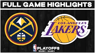 Denver Nuggets vs LA Lakers - Game 3 Full Highlights | Apr 25, 2024