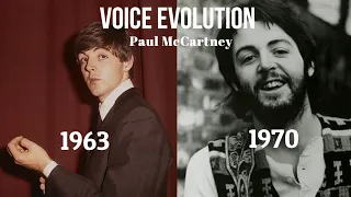 Paul McCartney's Voice Evolution with "The Beatles" (1963 - 1970)