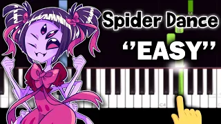 Undertale - Spider Dance - EASY Piano tutorial