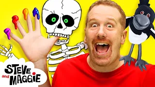 Finger Family and Hide and Seek with Steve and Maggie | Halloween + More for Kids | Wow English TV