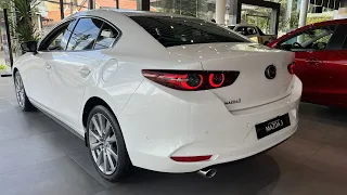 2022 Mazda3 sedan white Color 7th Generation 5 seat | 2022 Mazda3 | Details Exterior and Interior